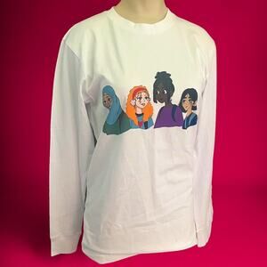 NWT! Girls Inc / Citizens of Humanity Nyakio + Lulu Grieco Unisex Long Sleeve T